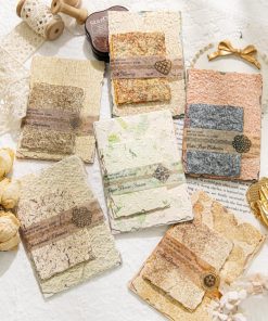 Alternative view of 168Pcs Textured Scrapbook Paper Kit - Embossed Rice Decoupage Paper Mixed Media for Scrapbooking Supplies Junk Journaling Cards Making Collage. Vintage 6 Pack DIY Decorative Materials Craft Gifts